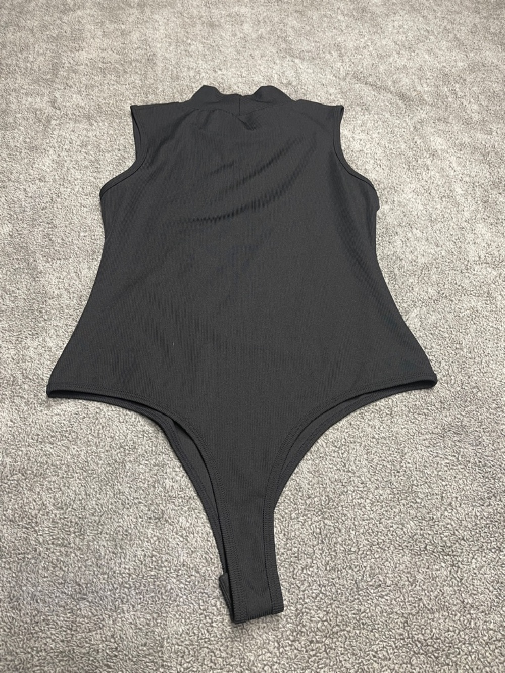 BuffBunny Black Sleeveless Turtleneck Bodysuit - Picture 4 of 10